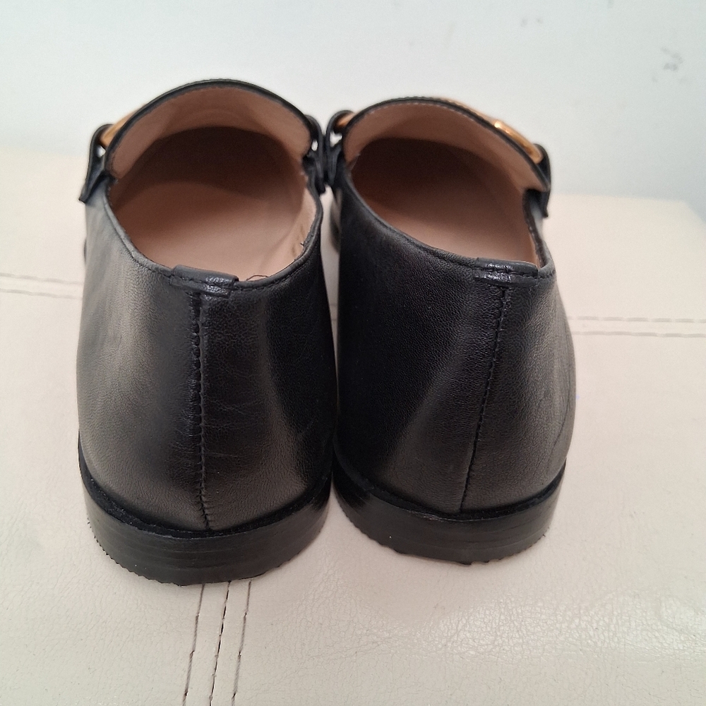 Boden Black Flats with Gold Accent Iris Snaffle - Picture 4 of 11